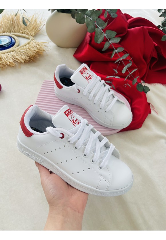 Adidas stan cheap smith kırmızı